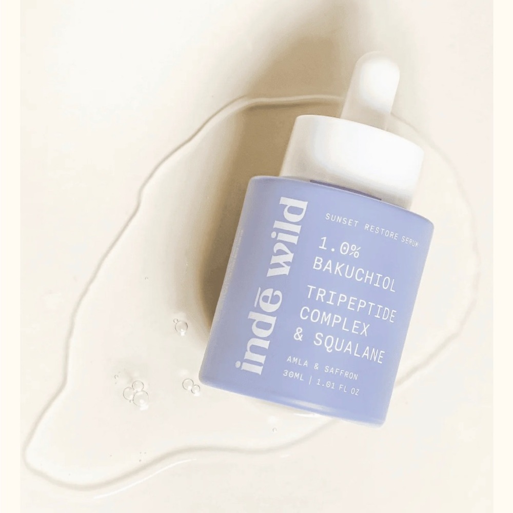 Inde wild PM SUNSET RESTORE SERUM
1% BAKUCHIOL